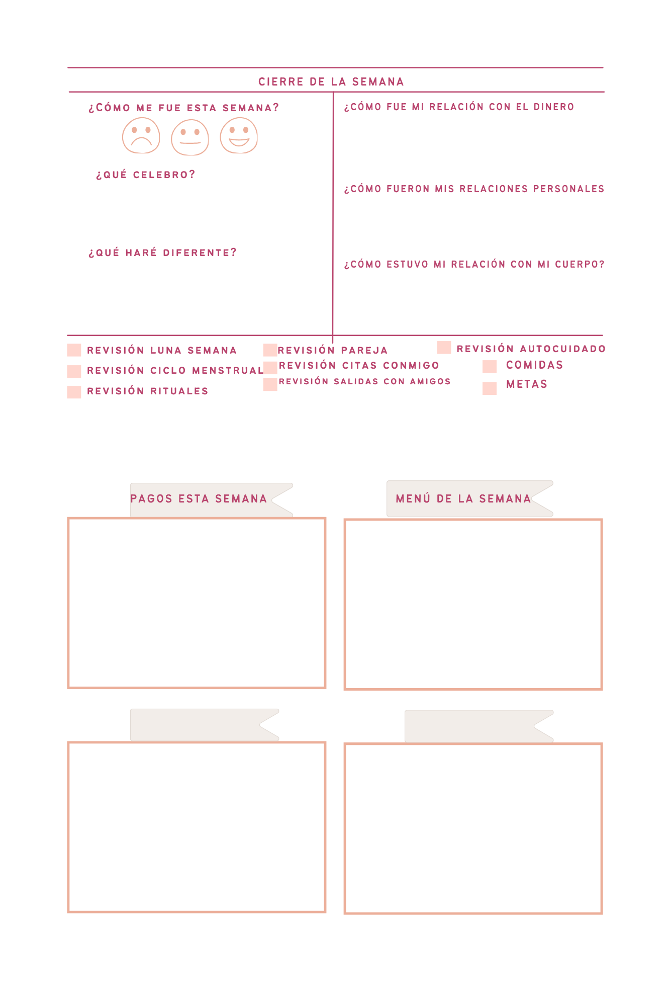 Weekly Planning Sheet – Printable
