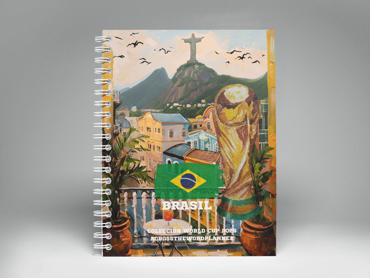🌍⚽ Cuaderno Ilustrado Colección Mundial 2026 - Brasil