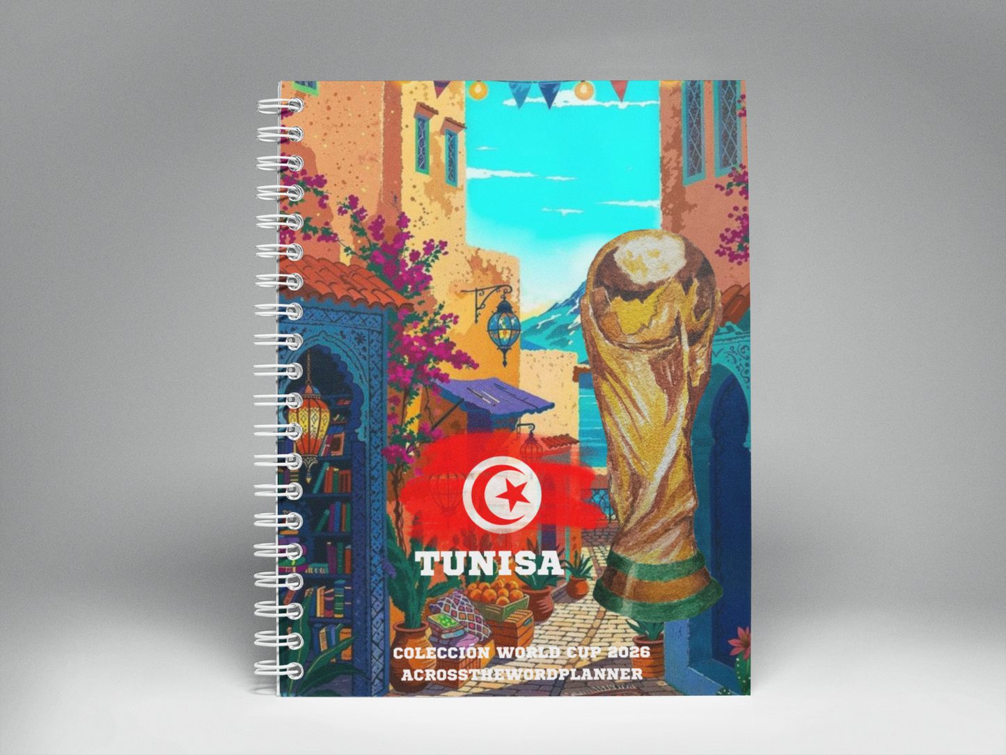 🌍⚽ Cuaderno Ilustrado Colección Mundial 2026 - Tunisa