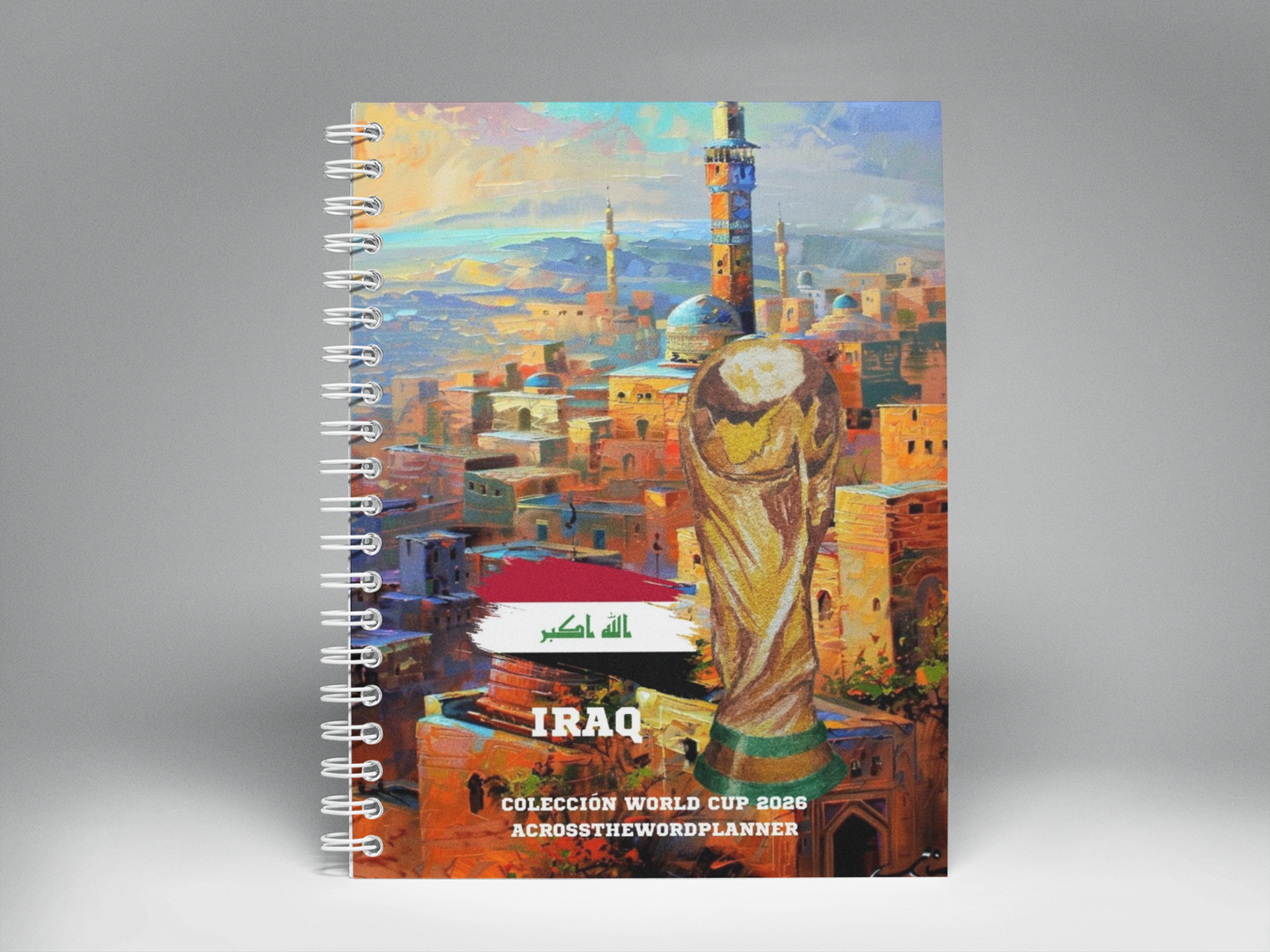 🌍⚽ Cuaderno Ilustrado Colección Mundial 2026 - Iraq