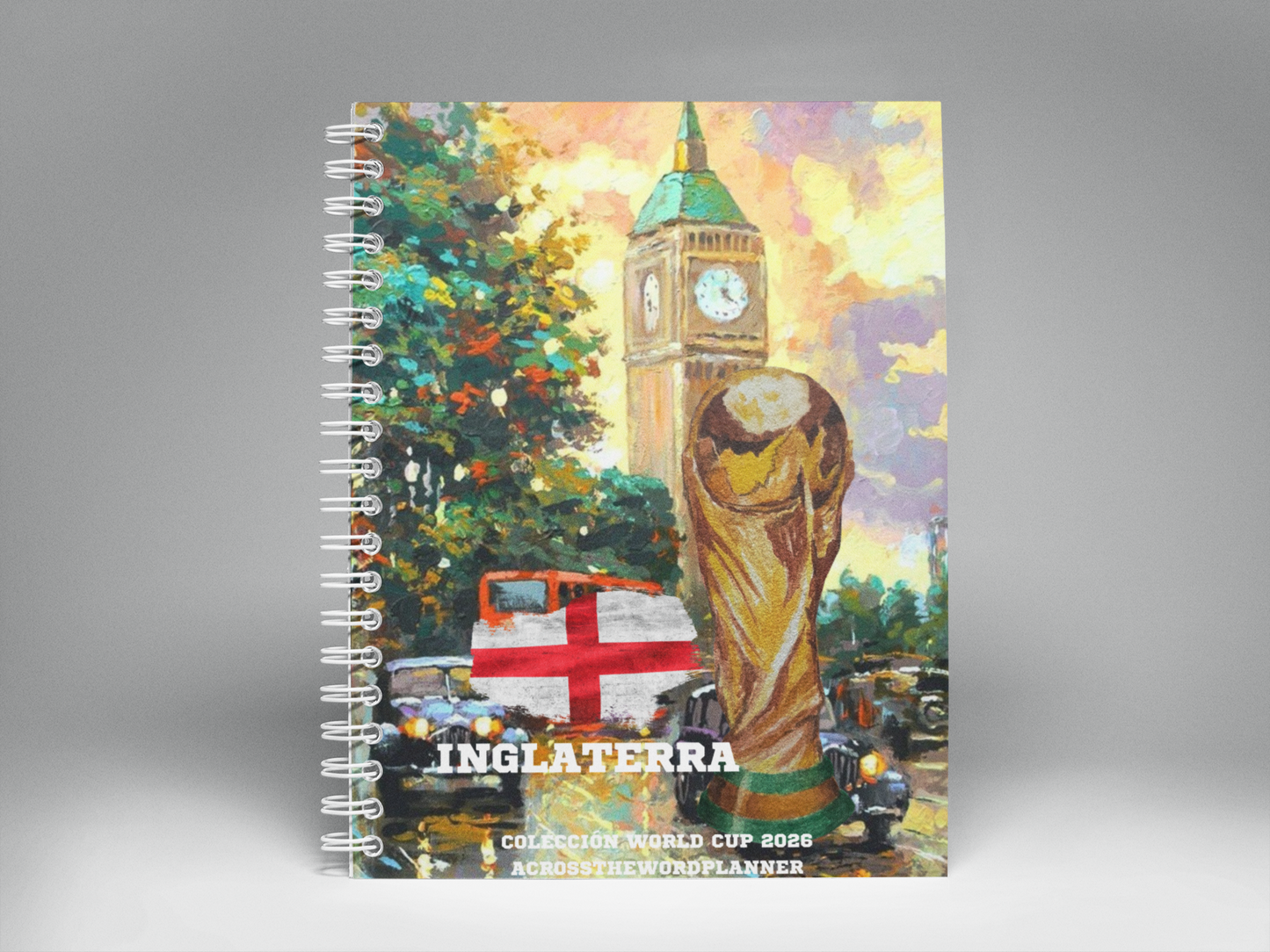 🌍⚽ Cuaderno Ilustrado Colección Mundial 2026 - Inglaterra