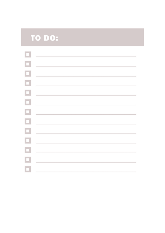 To do List para organizar una maleta de cabina