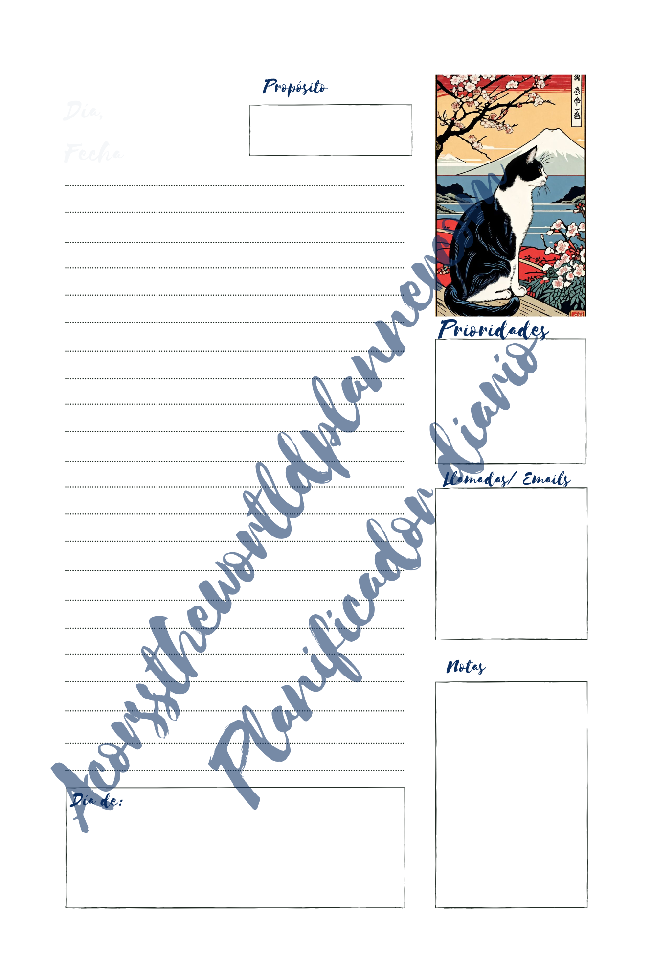 Planner de Animales (Gatos) - Agenda peronalizada para los amantes de los gatos