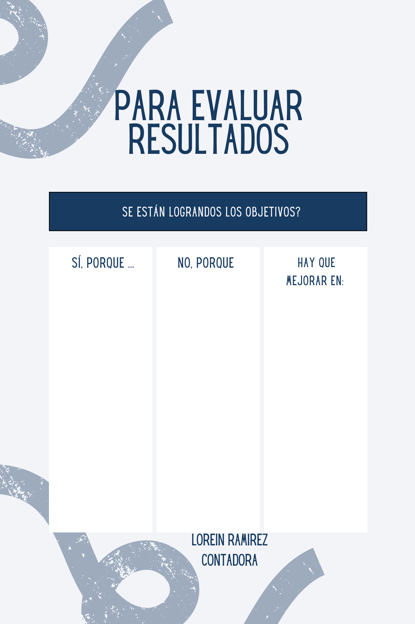 Planner Corporativo - Cintas Azules Contadora y Gerente