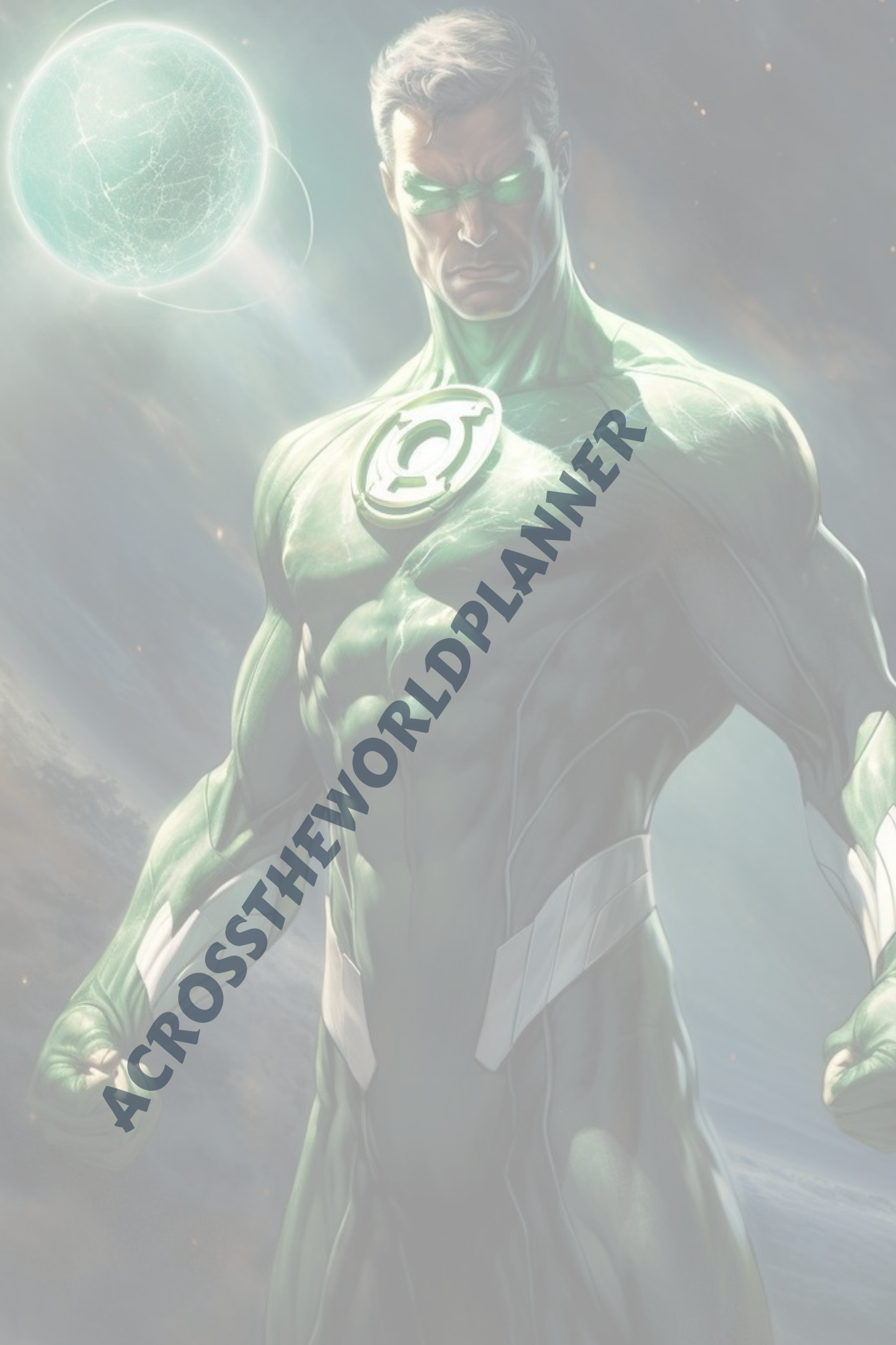 Planner personalizado Super Hérores: Linterna verde