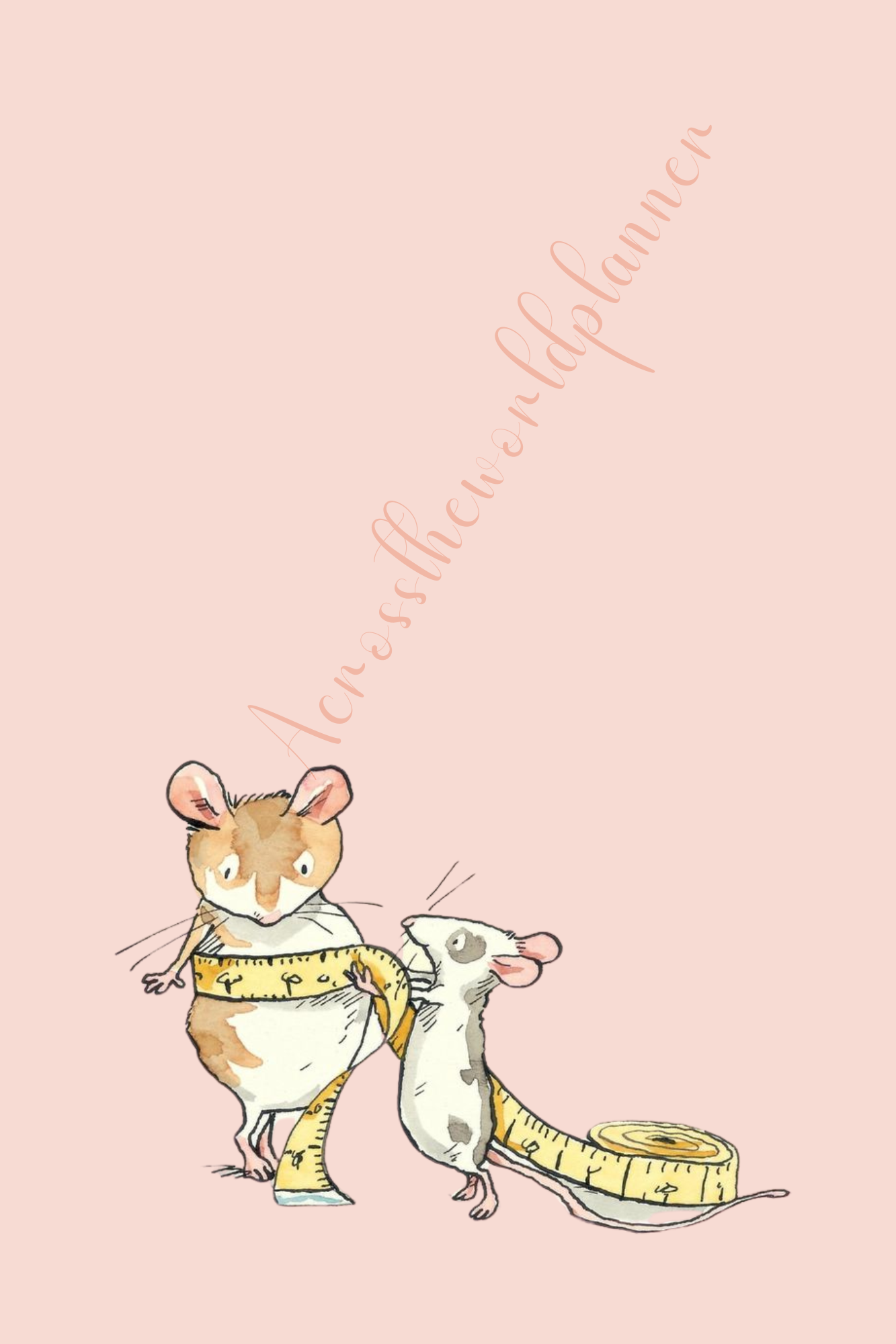 Planner de Animales (Ratones) - Agenda personalizada