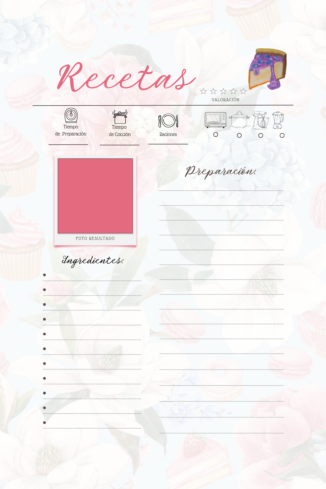 🍰 Planner Creativo para Emprendedoras Reposteras