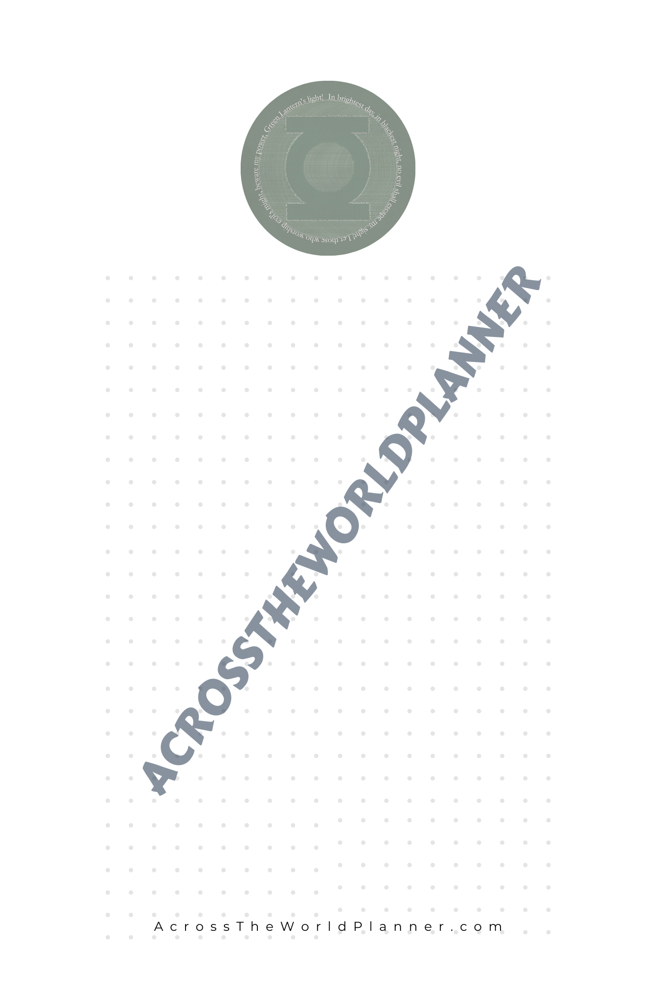 Planner personalizado Super Hérores: Linterna verde