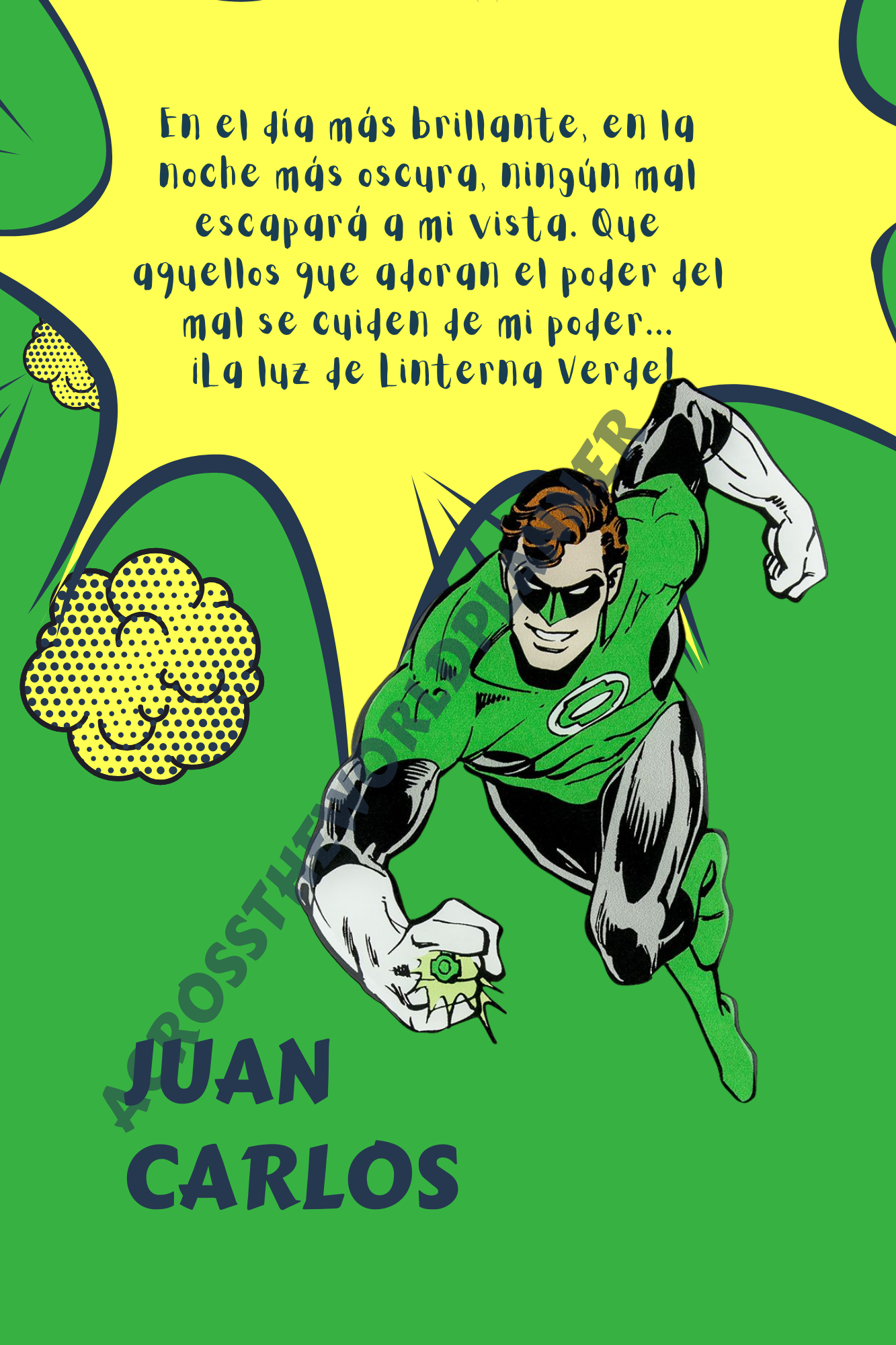 Planner personalizado Super Hérores: Linterna verde