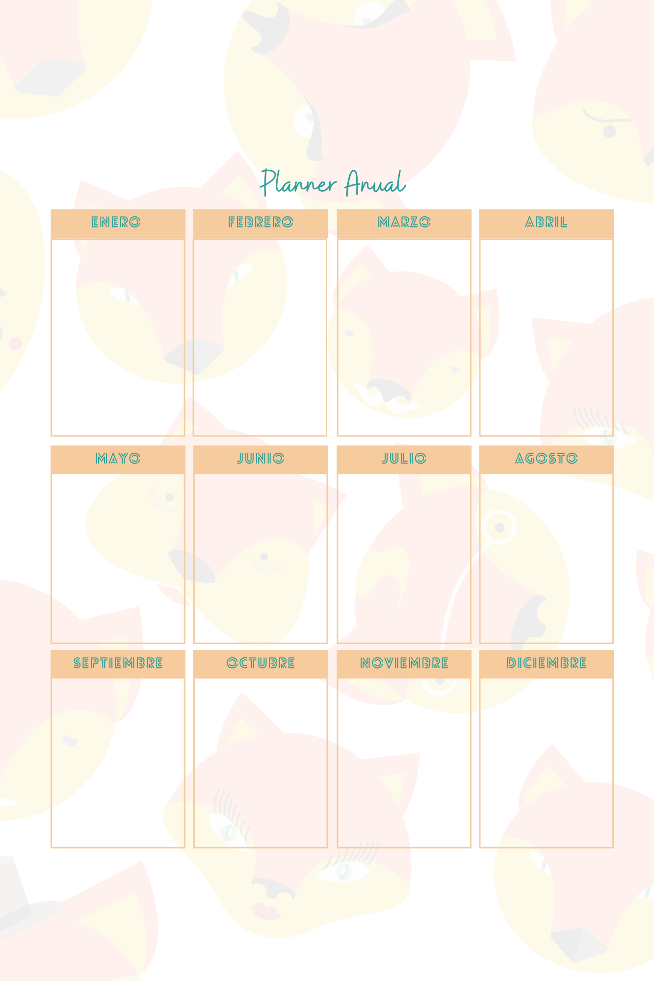 Planner Animales (Zorro) - Agenda personalizada para los amantes de los zorros