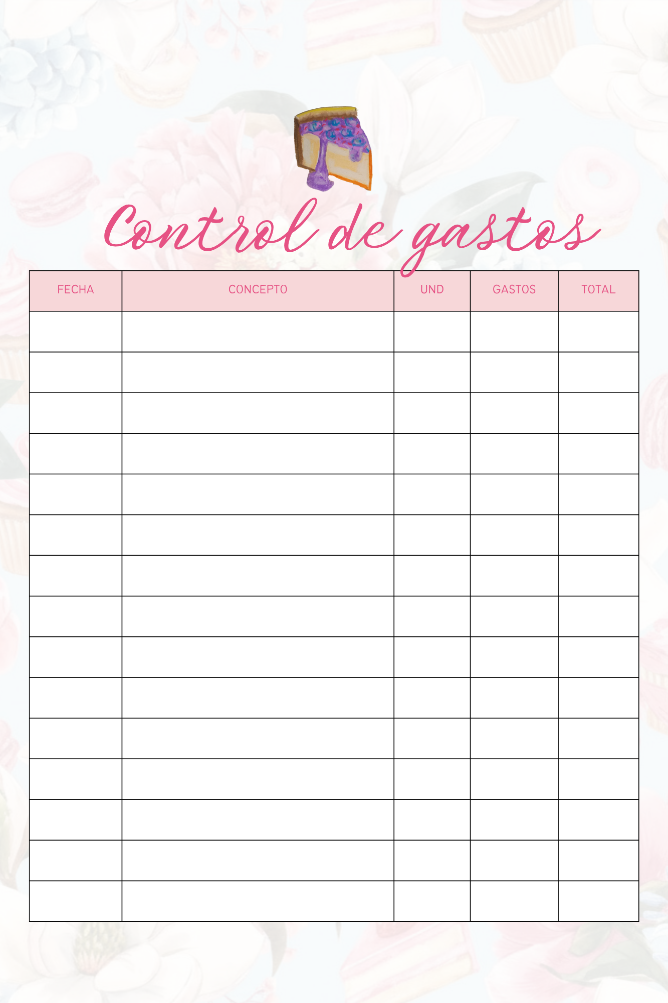 🍰 Planner Creativo para Emprendedoras Reposteras