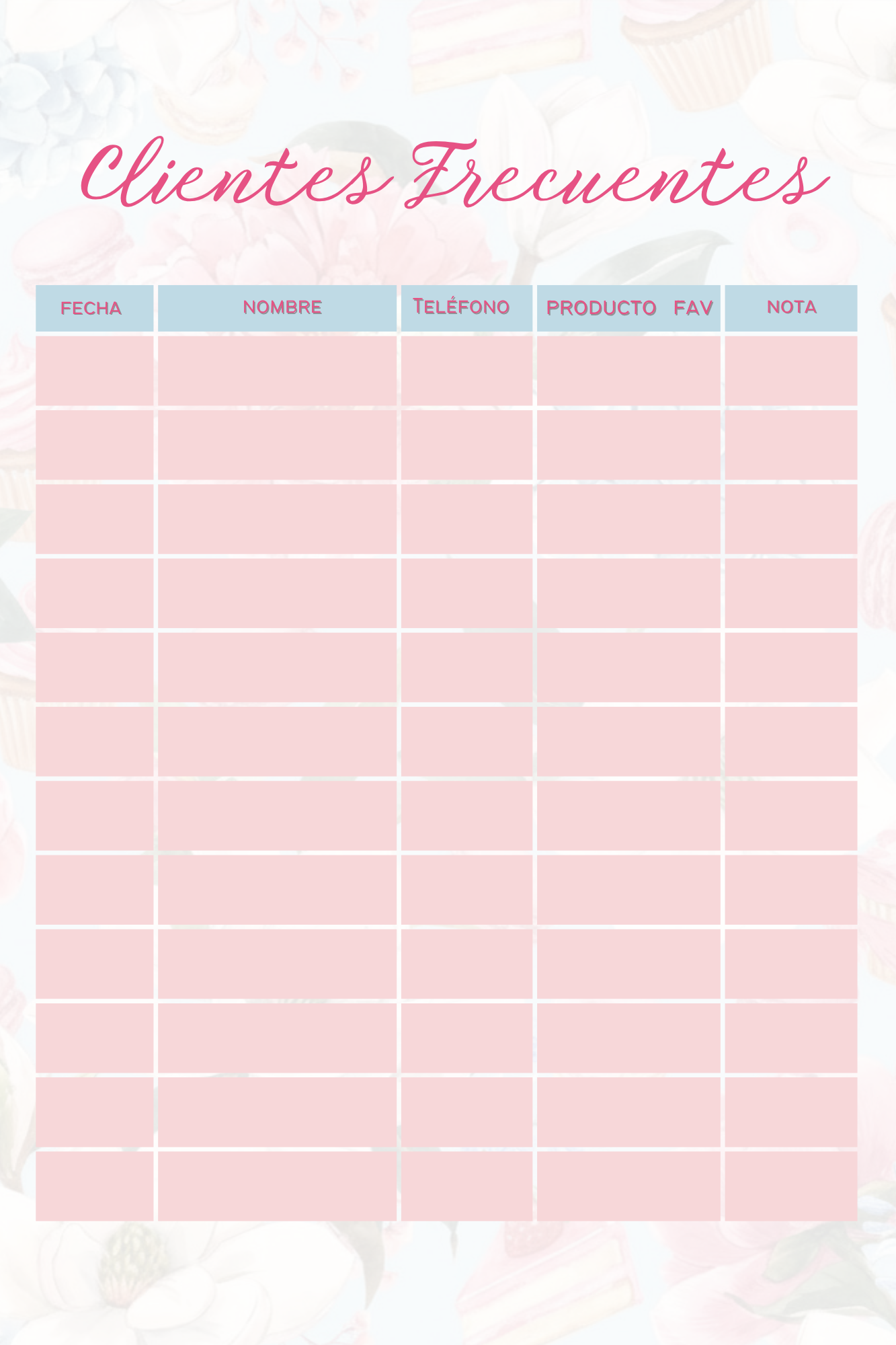 🍰 Planner Creativo para Emprendedoras Reposteras