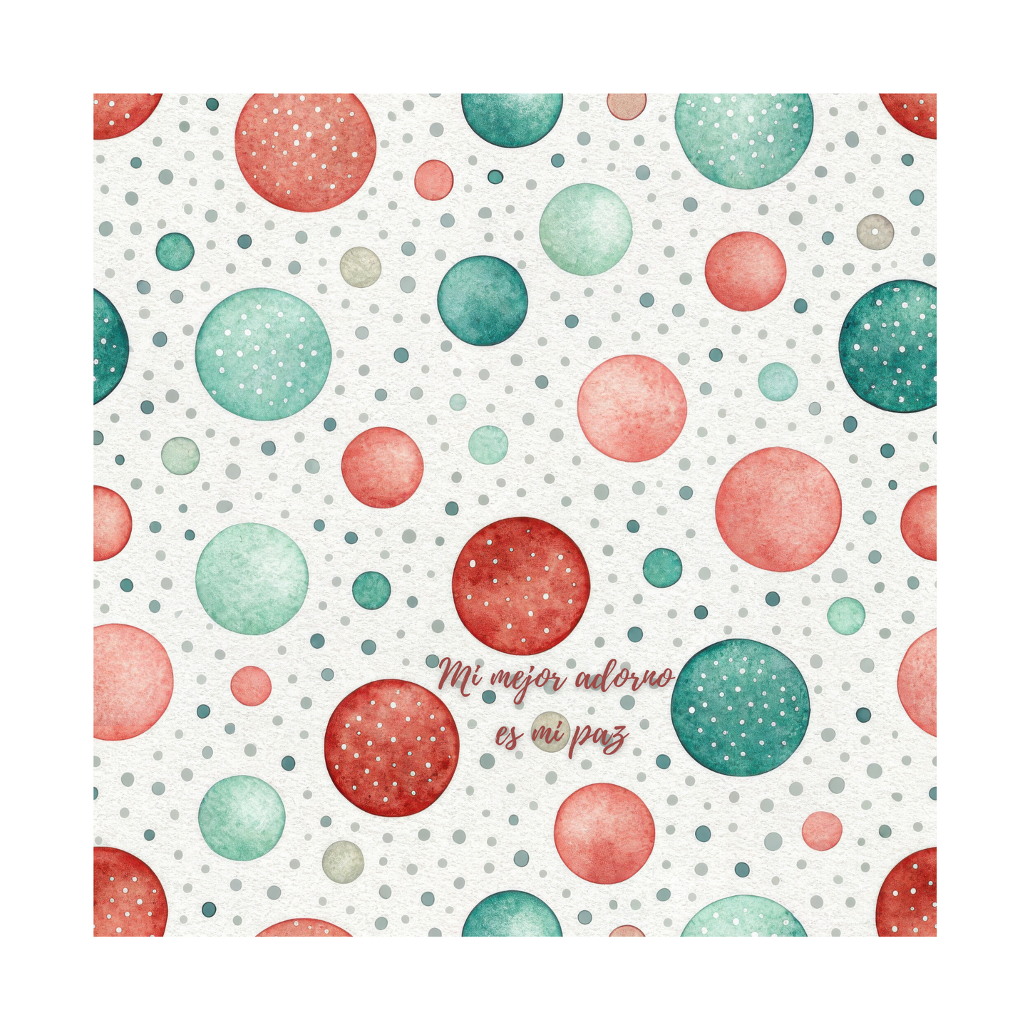 Juego de servilletas de tela Mensajes de Navidad 2025