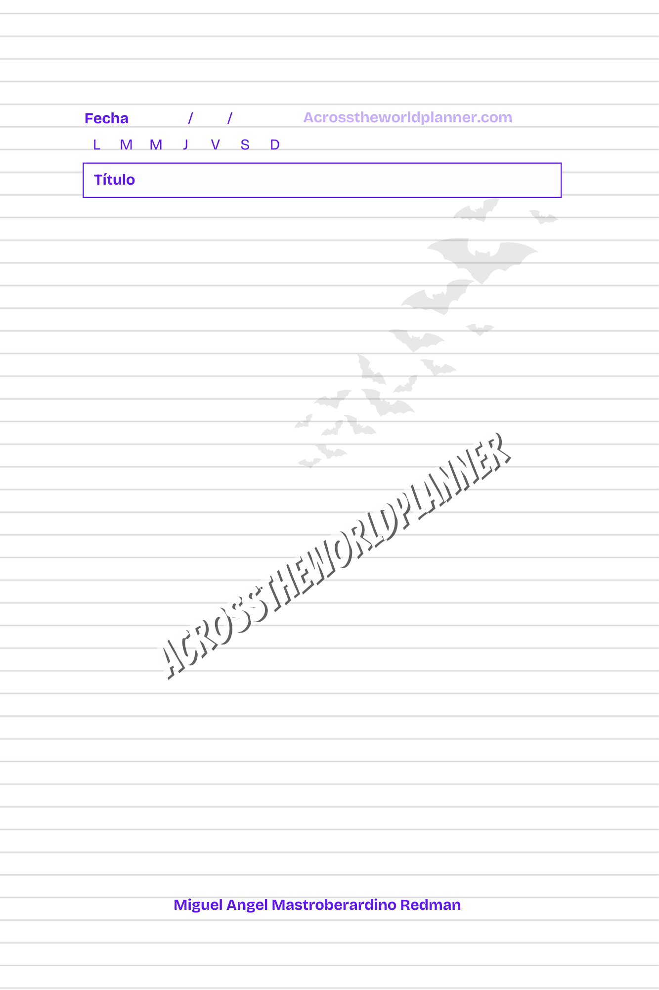 Cuaderno Personalizado: Batman
