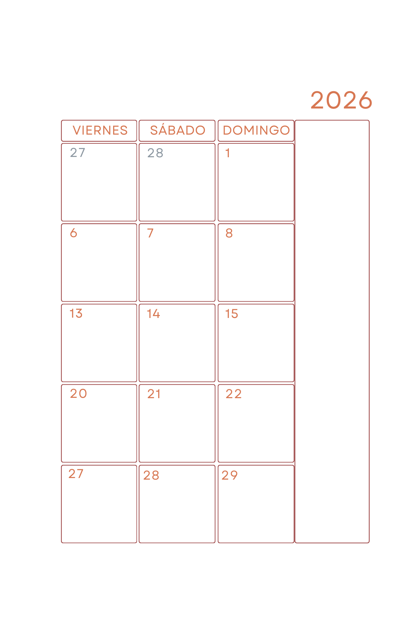 Planner personalizado Virgenes