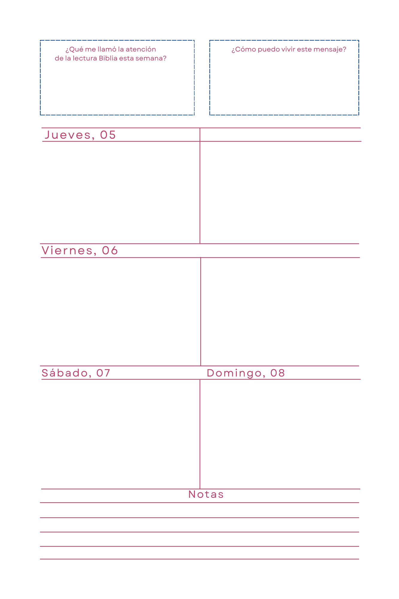 Planner personalizado Virgenes