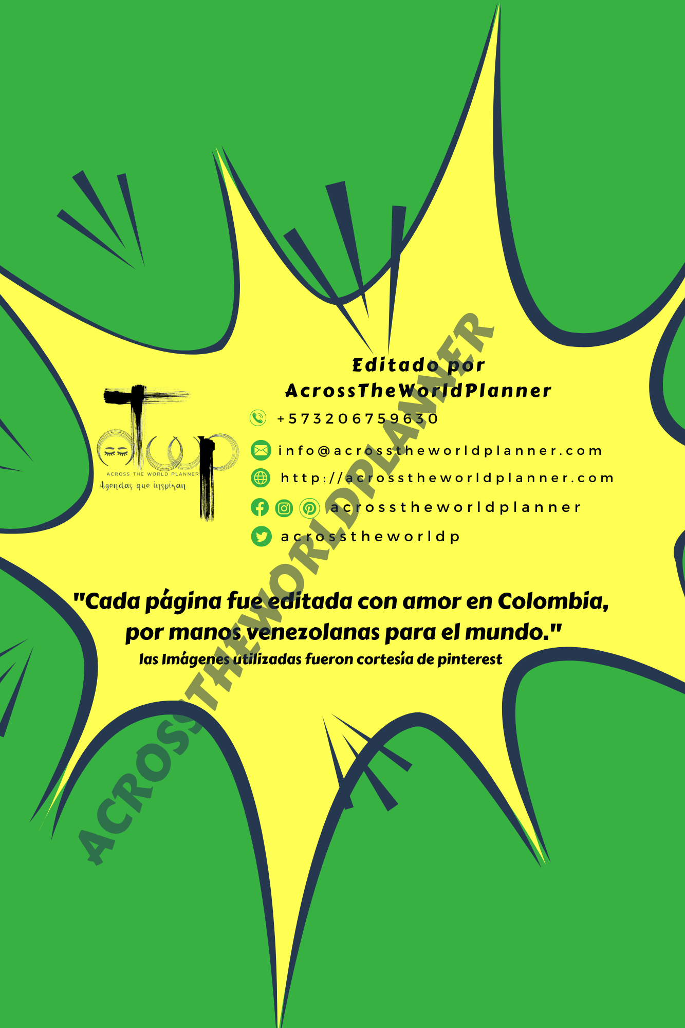 Planner personalizado Super Hérores: Linterna verde