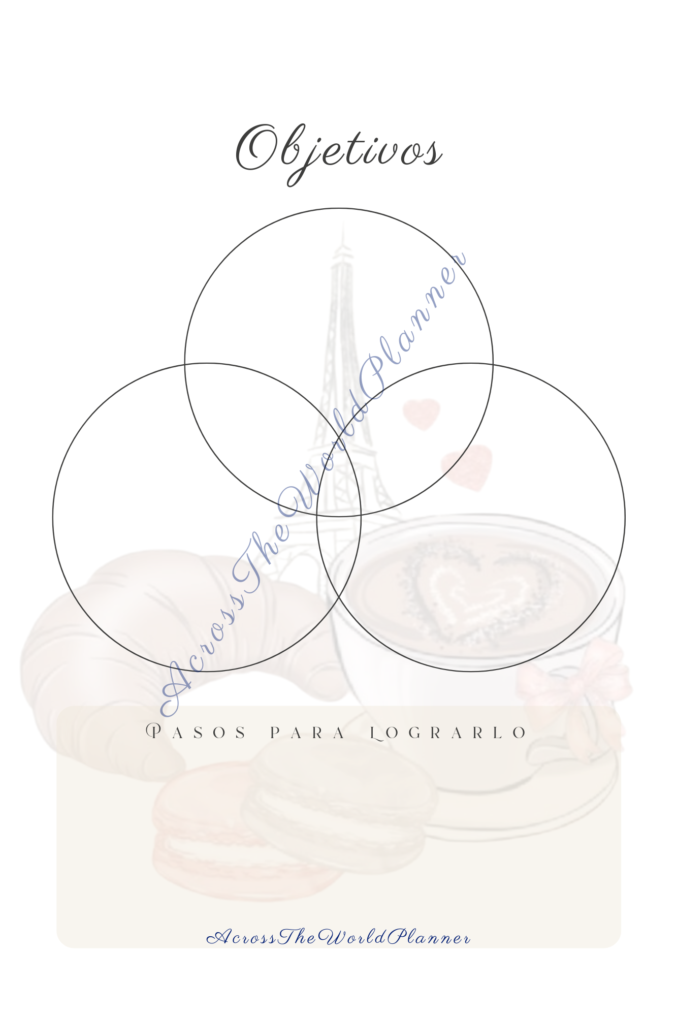 Planner personalizado Viajes o Países - Paris