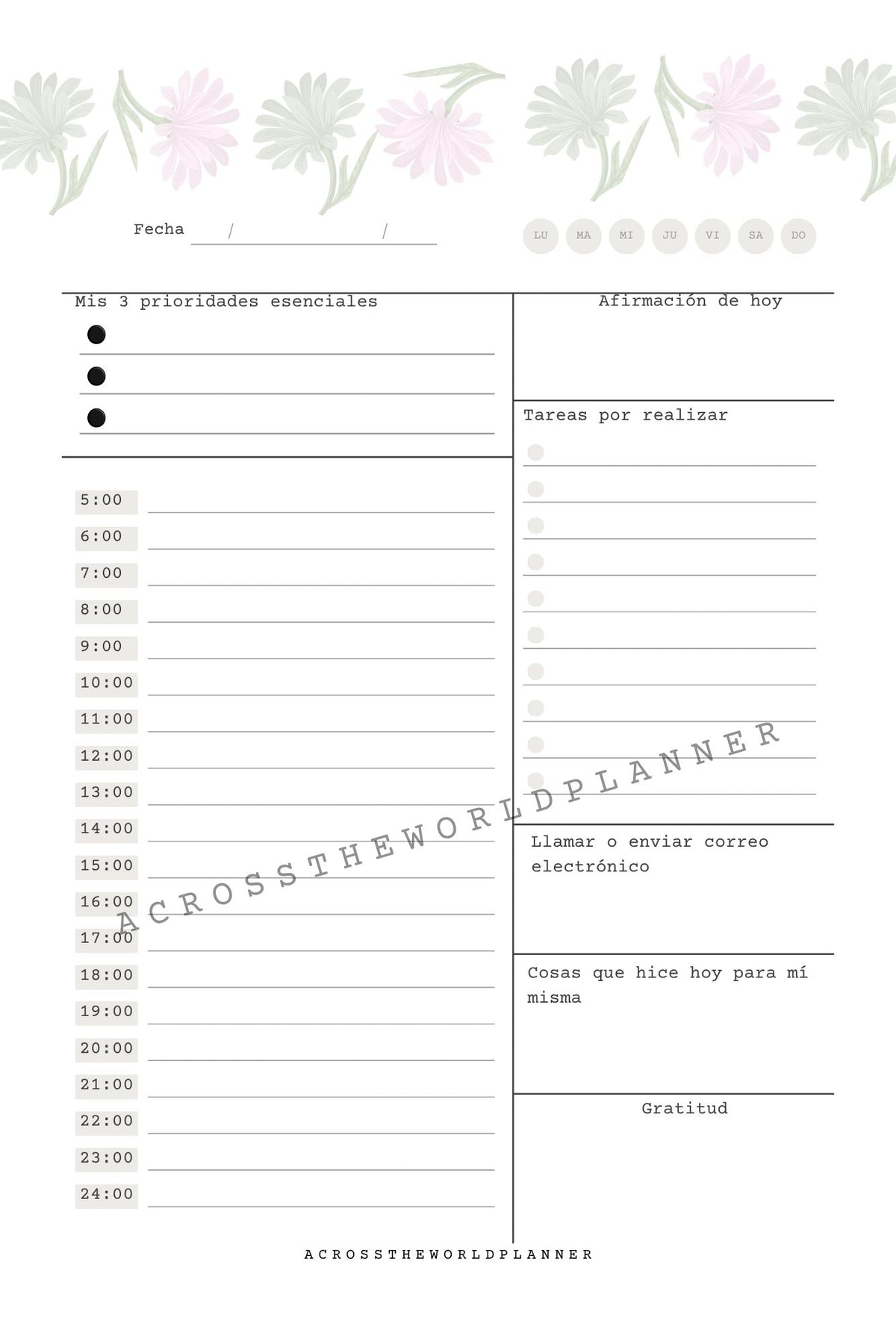 Agenda 2027 personalizada sin fechas diarias | Propósito, metas y bienestar