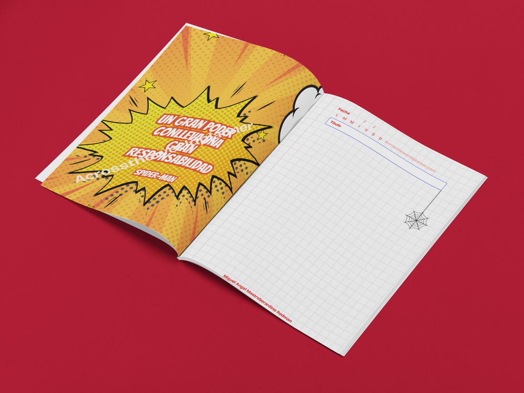 Cuaderno Personalizado: Spider Man