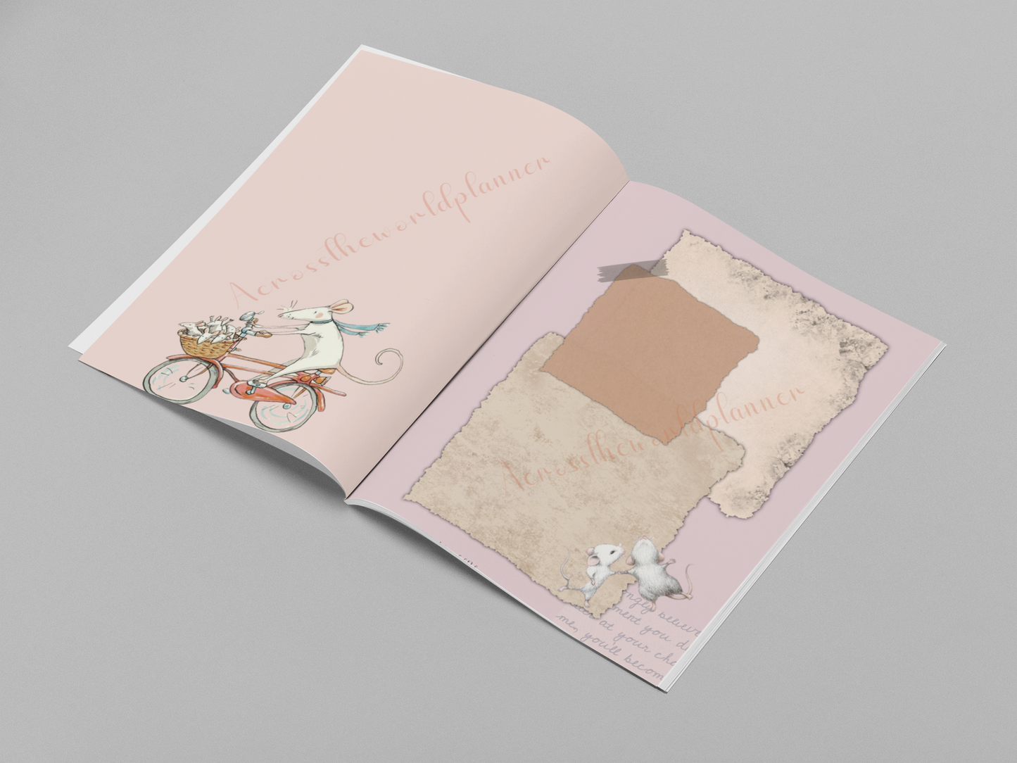 Planner de Animales (Ratones) - Agenda personalizada