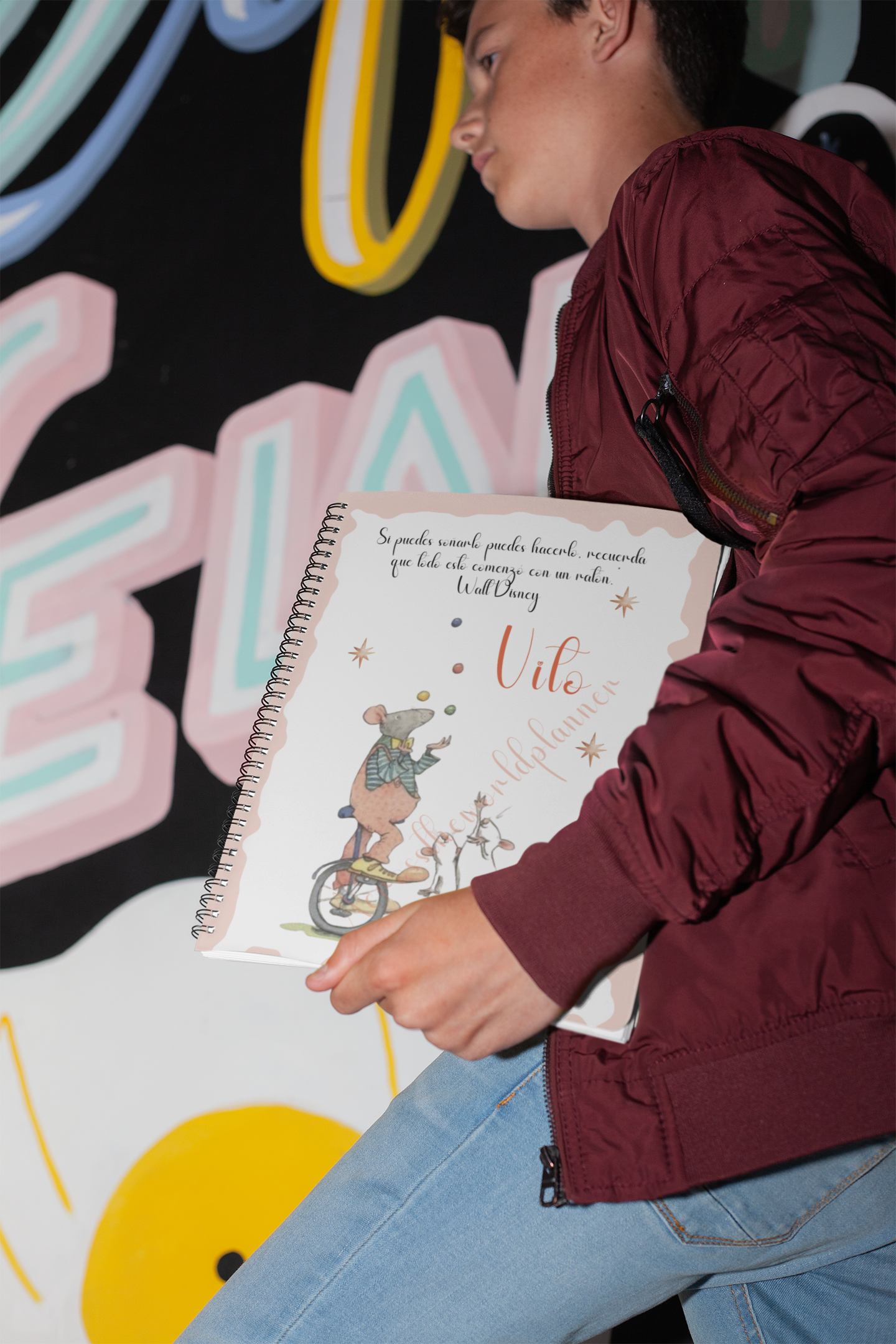 Planner de Animales (Ratones) - Agenda personalizada