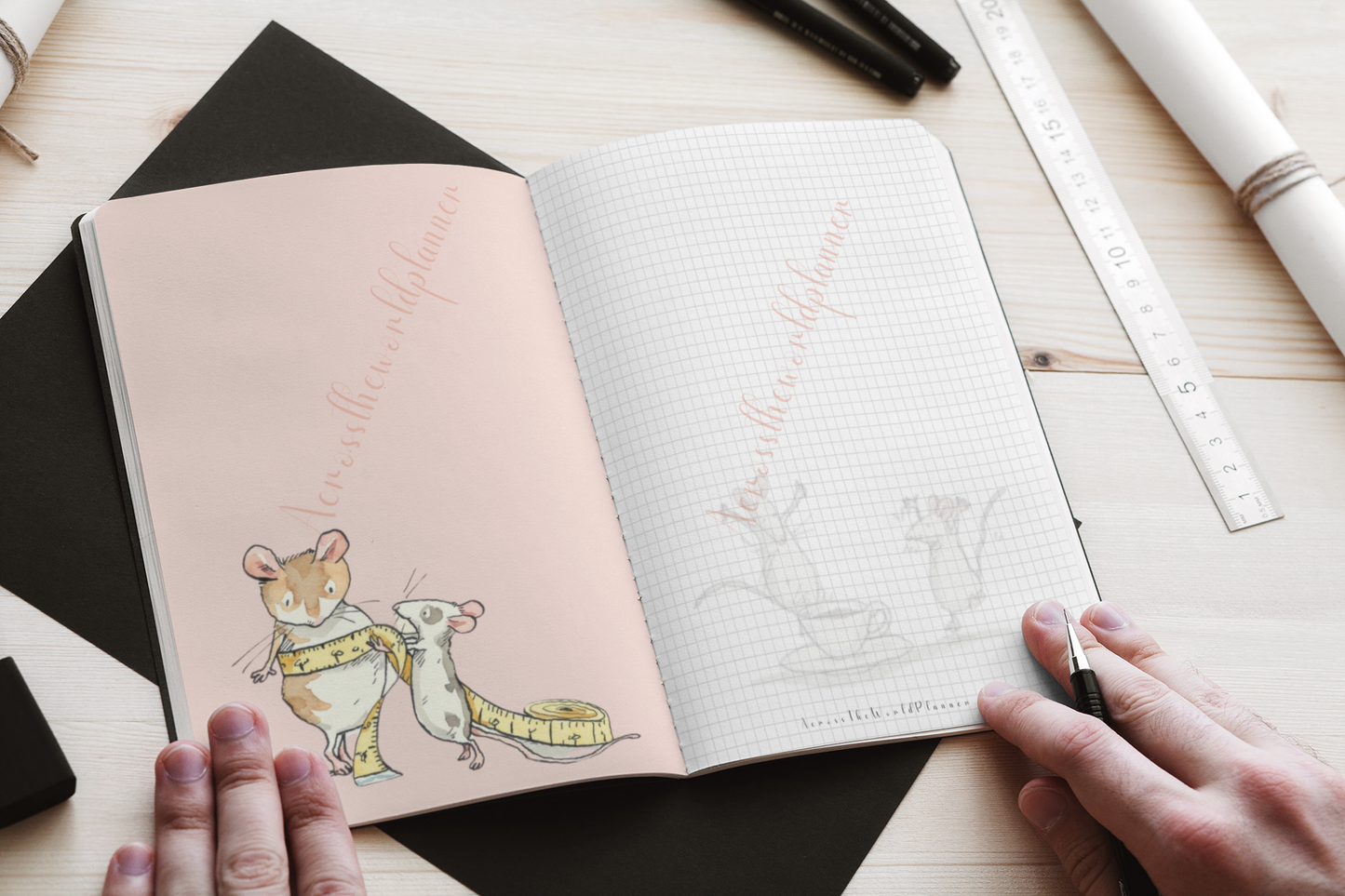 Planner de Animales (Ratones) - Agenda personalizada