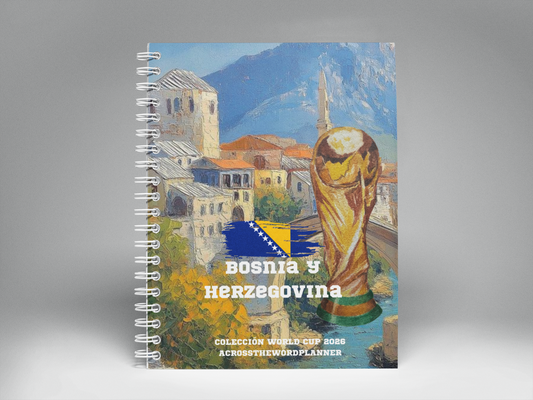 🌍⚽ Cuaderno Ilustrado Colección Mundial 2026 - Bosnia y Gerzegovina