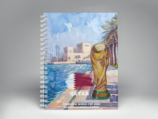 🌍⚽ Cuaderno Ilustrado Colección Mundial 2026 - Qatar