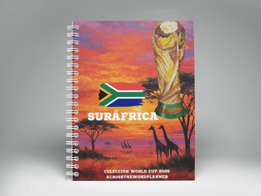 🌍⚽ Cuaderno Ilustrado Colección Mundial 2026 - SURÁFRICA