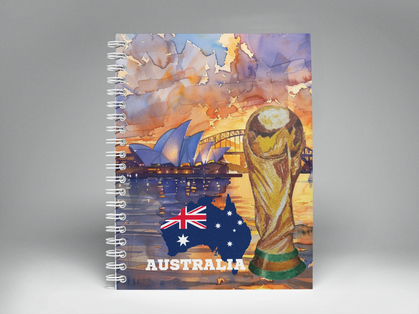 🌍⚽ Cuaderno Ilustrado Colección Mundial 2026 - Australia