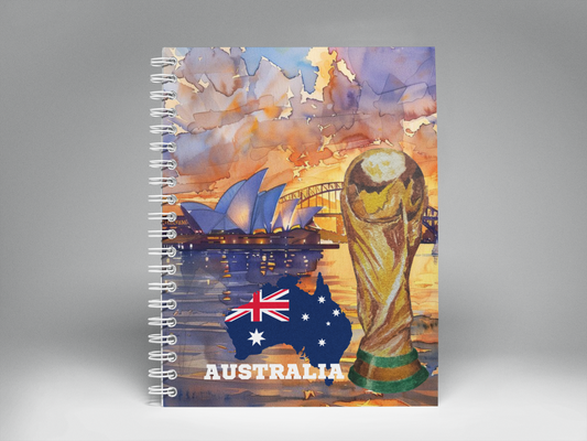 🌍⚽ Cuaderno Ilustrado Colección Mundial 2026 - Australia