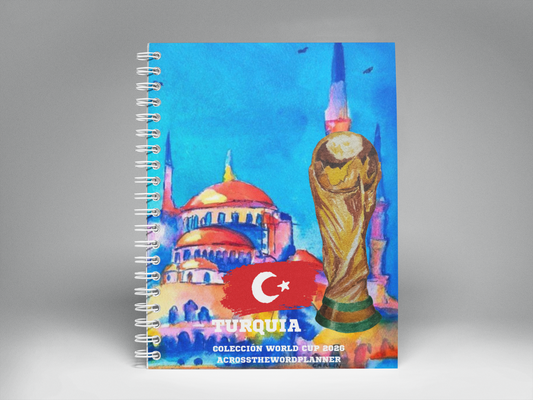 🌍⚽ Cuaderno Ilustrado Colección Mundial 2026 - Turquía
