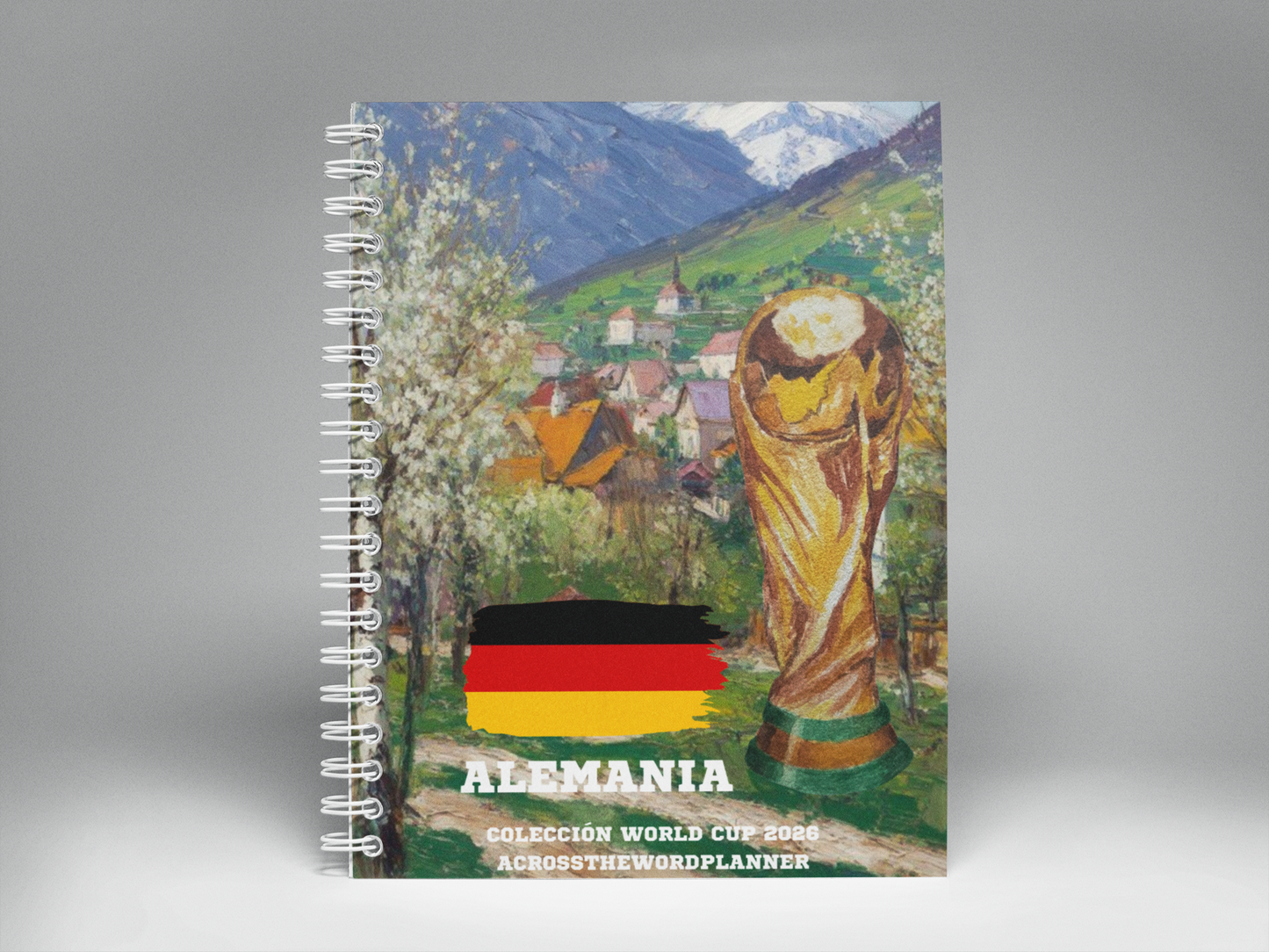 🌍⚽ Cuaderno Ilustrado Colección Mundial 2026 - Alemania
