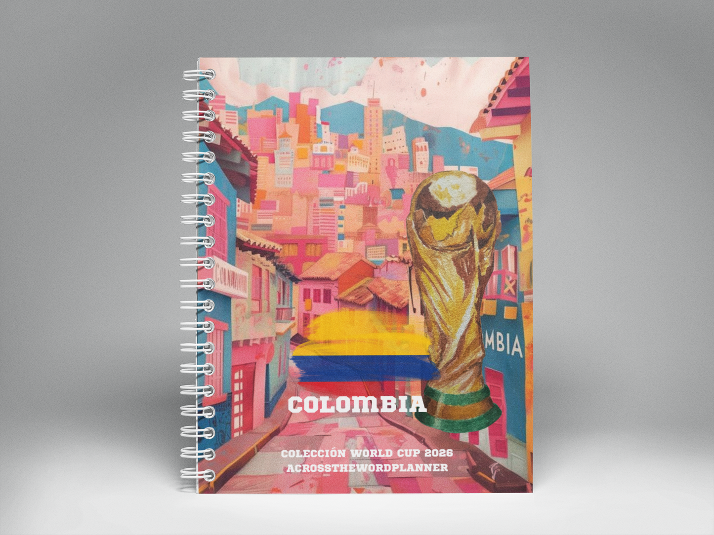🌍⚽ Cuaderno Ilustrado Colección Mundial 2026 - Colombia