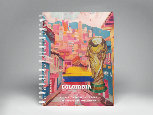 🌍⚽ Cuaderno Ilustrado Colección Mundial 2026 - Colombia