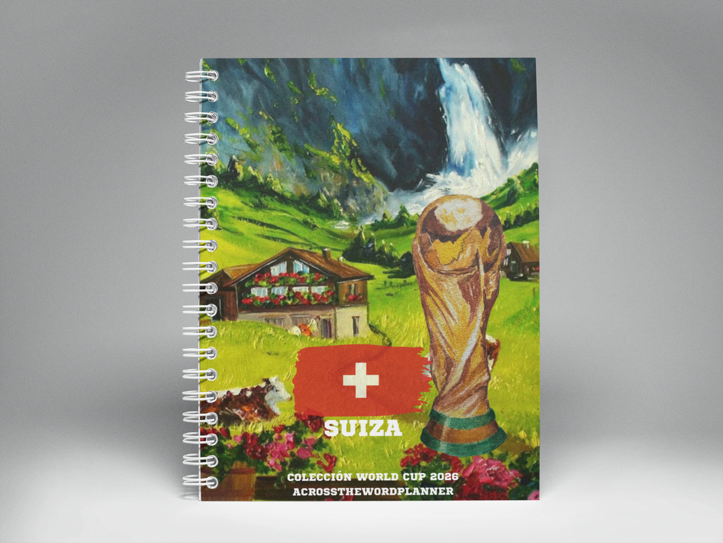 🌍⚽ Cuaderno Ilustrado Colección Mundial 2026 - Suiza