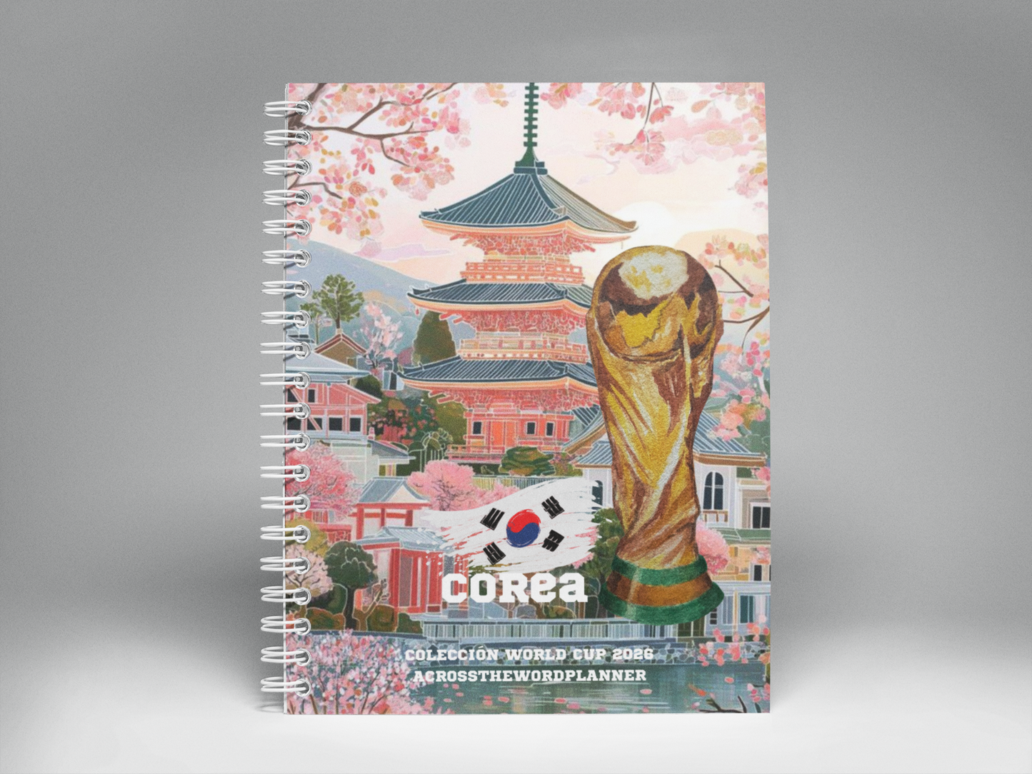 🌍⚽ Cuaderno Ilustrado Colección Mundial 2026 - COREA