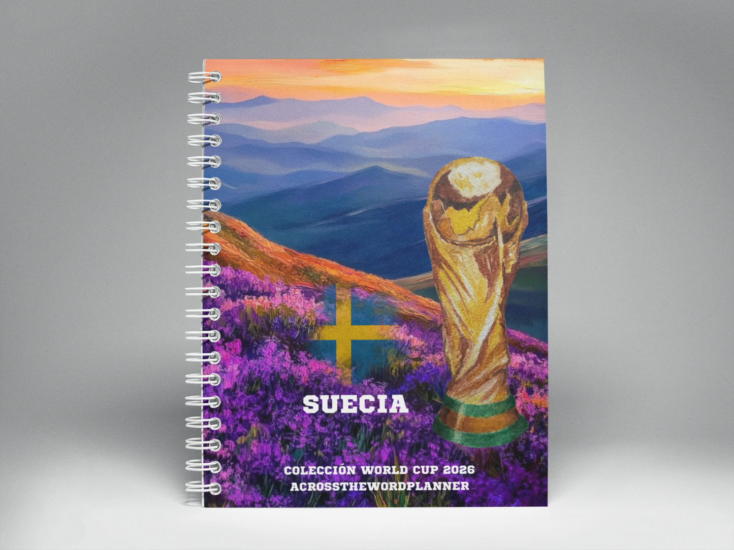 🌍⚽ Cuaderno Ilustrado Colección Mundial 2026 - Suecia