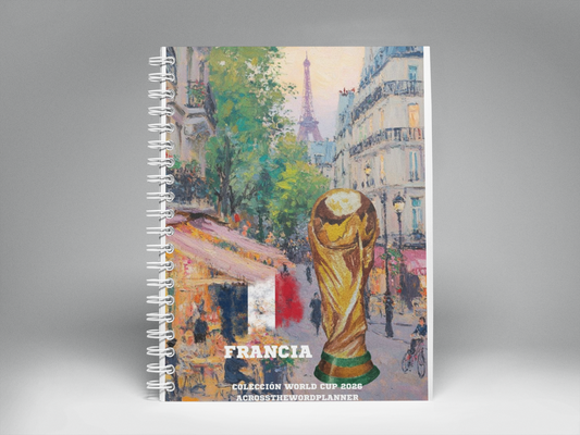 🌍⚽ Cuaderno Ilustrado Colección Mundial 2026 - Francia