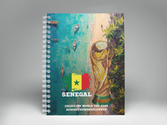 🌍⚽ Cuaderno Ilustrado Colección Mundial 2026 - Senegal
