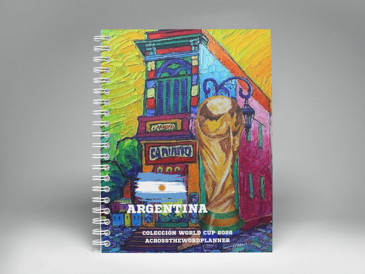 🌍⚽ Cuaderno Ilustrado Colección Mundial 2026 - Argentina