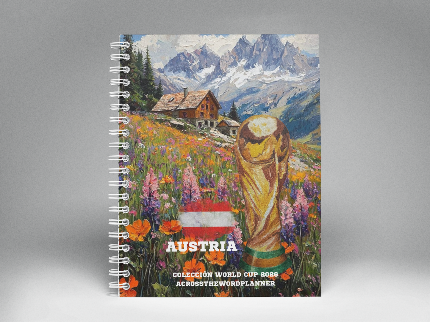 🌍⚽ Cuaderno Ilustrado Colección Mundial 2026 - Austria