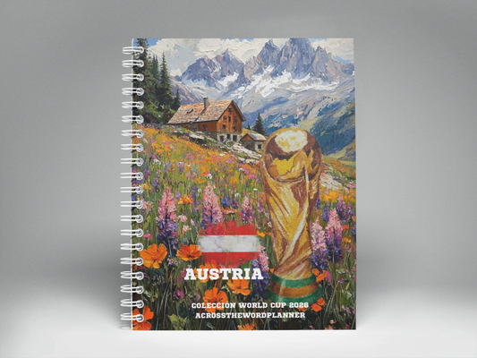 🌍⚽ Cuaderno Ilustrado Colección Mundial 2026 - Austria