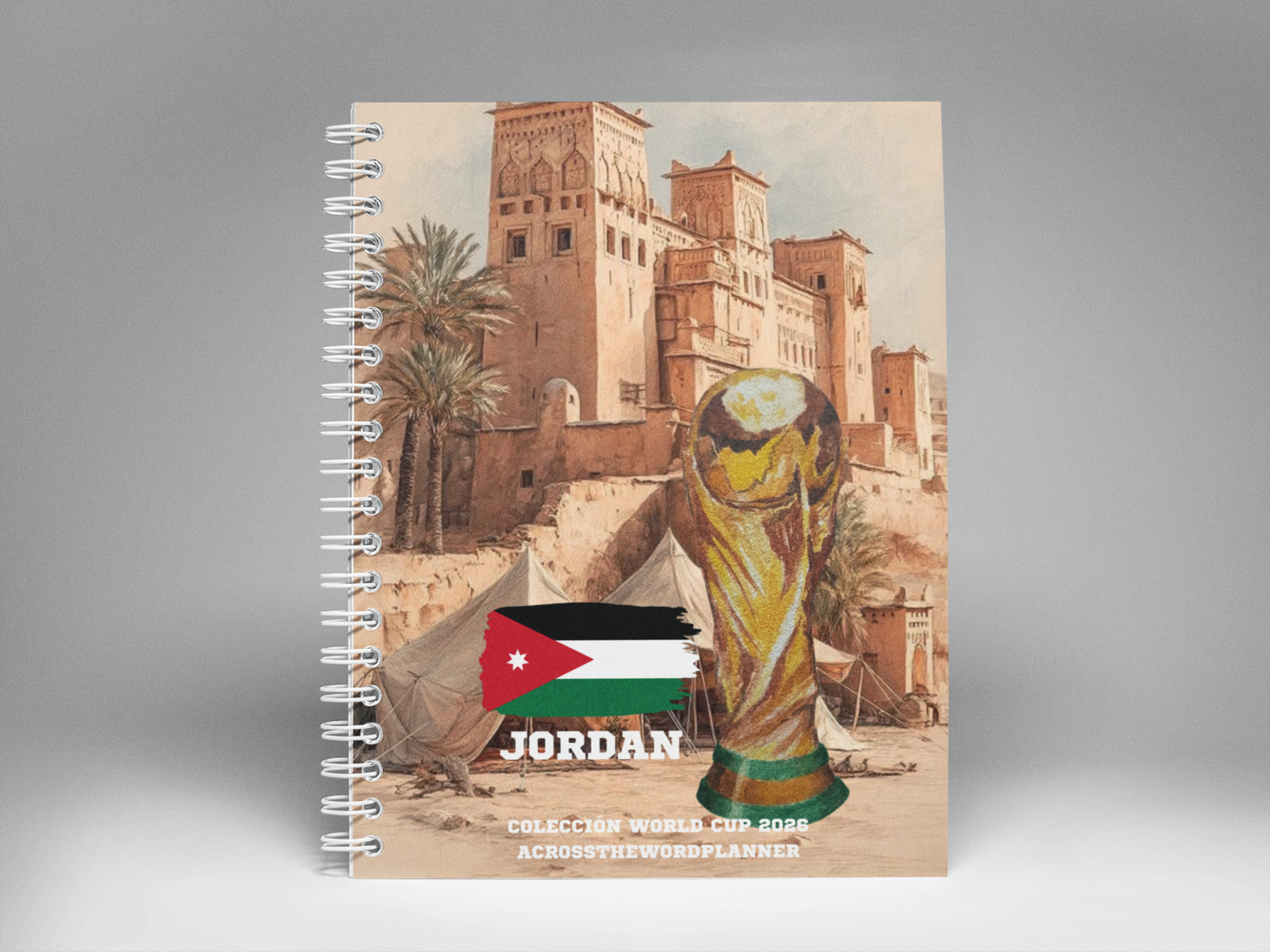 🌍⚽ Cuaderno Ilustrado Colección Mundial 2026 - Jordan