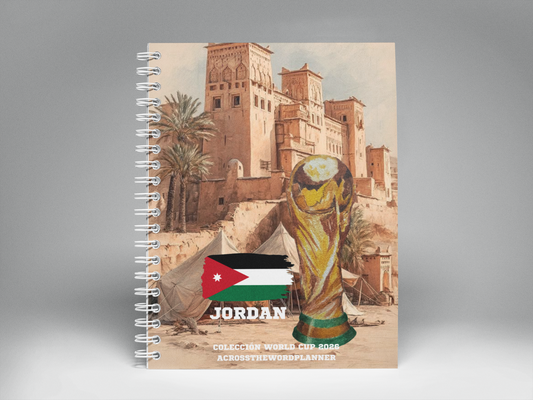 🌍⚽ Cuaderno Ilustrado Colección Mundial 2026 - Jordan