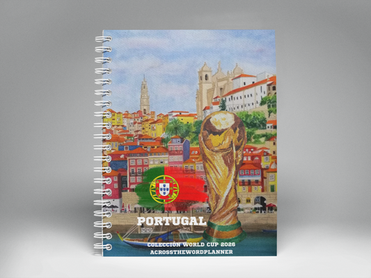 🌍⚽ Cuaderno Ilustrado Colección Mundial 2026 - Portugal