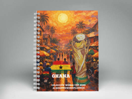 🌍⚽ Cuaderno Ilustrado Colección Mundial 2026 - Ghana